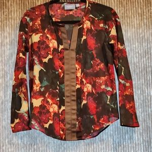 Woman's Simply Vera Vera Wang Ling Sleeve Shirt